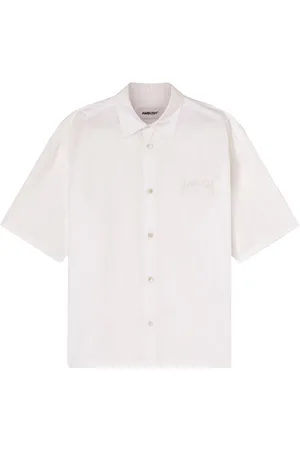 AMBUSH Logo-patch semi-sheer shirt