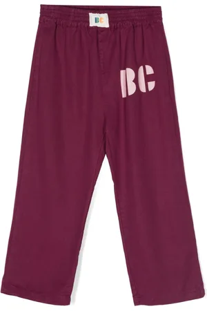 Bobo Choses Logo-print straight-leg trousers