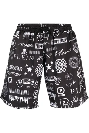 Philipp Plein Logos logo-print swim shorts