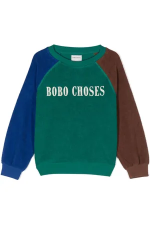 Bobo Choses Logo-print colour-block sweatshirt