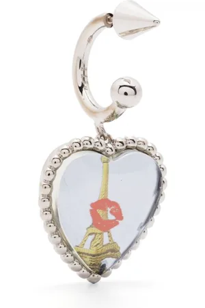 SAFSAFU Lips-motif studded single earring