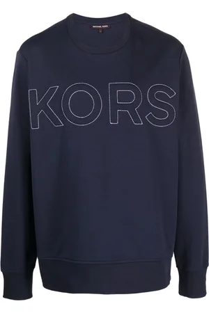 Michael Kors Logo-embossed crew-neck sweatshirt