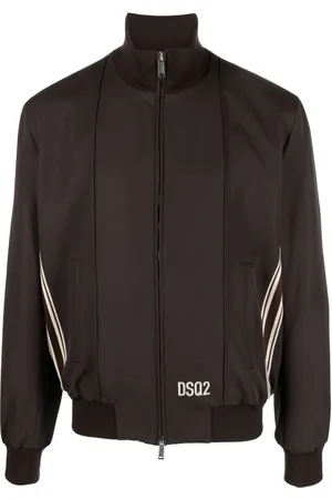 Dsquared2 Stripe-trim bomber jacket