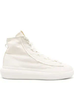 Y-3 Nizza distressed high-top sneakers