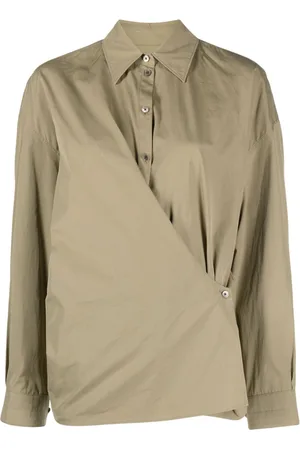 LEMAIRE Twisted wrap cotton shirt
