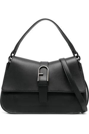 Furla Logo-plaque leather shoulder bag