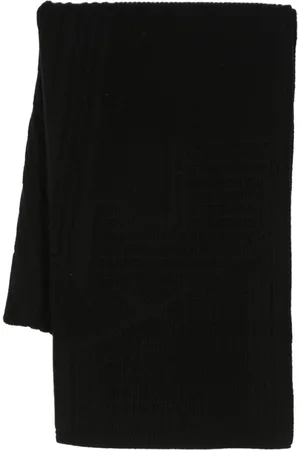 Y-3 Engineered logo-debossed scarf