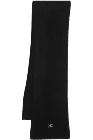 Calvin Klein Logo-patch wraparound-style scarf