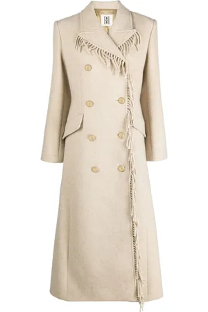 By Malene Birger Gardeniia fringed long coat