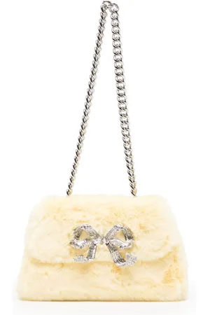 Self-Portrait Fluffy Bow shoulder bag