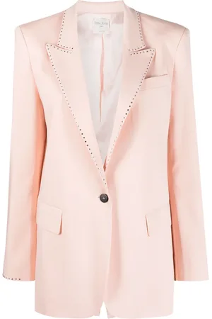 FORTE FORTE Rhinestone-embellished single-breasted blazer