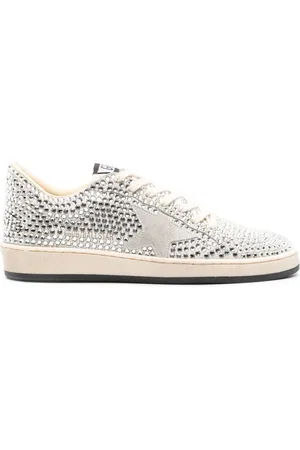 Golden Goose Ball Star rhinestone -embellished suede sneakers