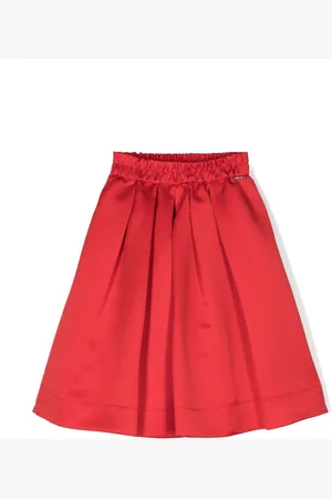 Twin-Set Pleat-detailing A-line skirt