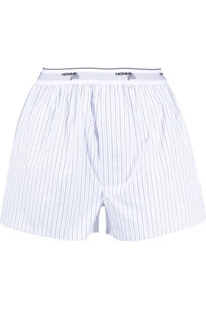 HOMMEGIRLS Cotton striped boxer shorts
