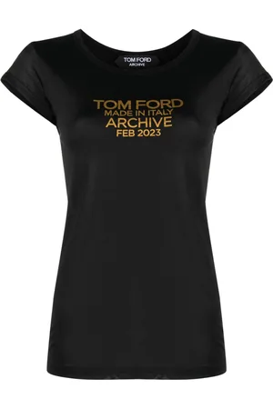 Tom Ford Logo-print silk T-shirt