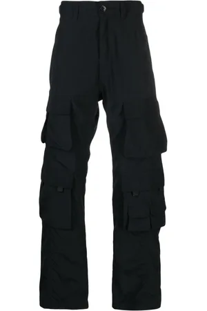 MARTINE ROSE Logo-patch cotton cargo trousers