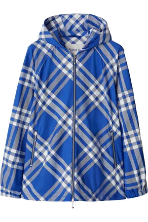 Burberry Check-pattern hooded jacket