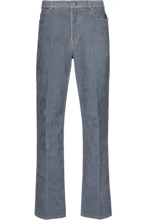 Salvatore Ferragamo Logo-patch straight-leg jeans