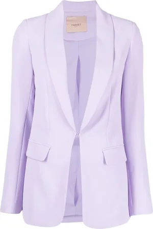 Twin-Set Hook-fastening shawl-lapels blazer