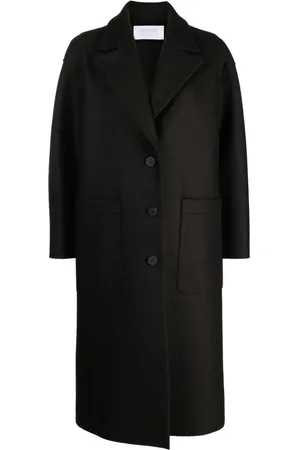 Harris Wharf London Greatcoat pressed virgin-wool coat