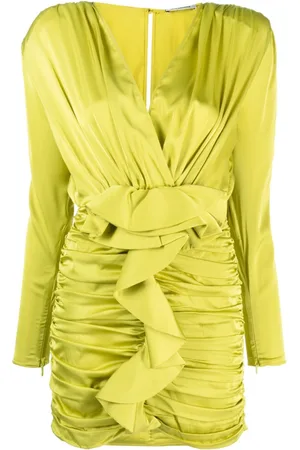 Ilkyaz Ozel Ruffle-detailed satin minidress