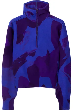 Burberry Abstract-pattern felted wool jumper