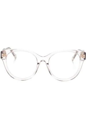Chloé Transparent-frame logo glasses
