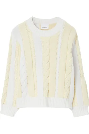 Burberry Cable-knit wool-cotton jumper