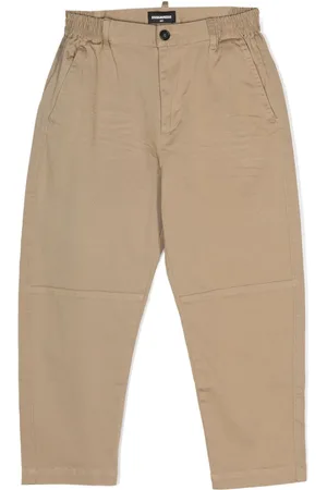Dsquared2 Elasticated-waistband cotton trousers