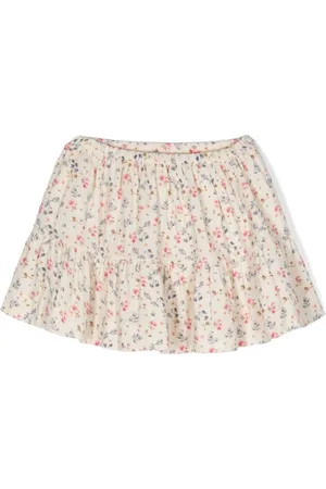 BONPOINT Floral-print tiered skirt