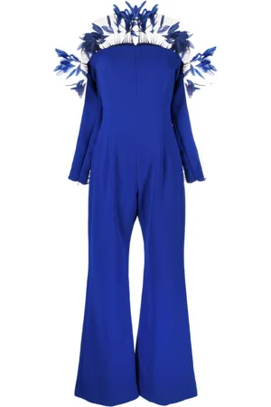 JEAN-LOUIS SABAJI Long-sleeve wide-leg jumpsuit