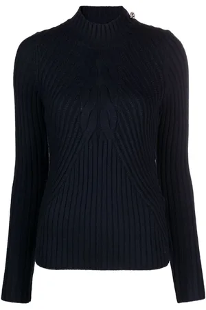 Liu Jo Mock-neck ribbed jumper
