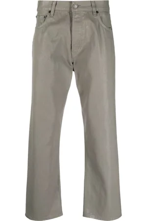 haikure Straight-leg cotton trousers