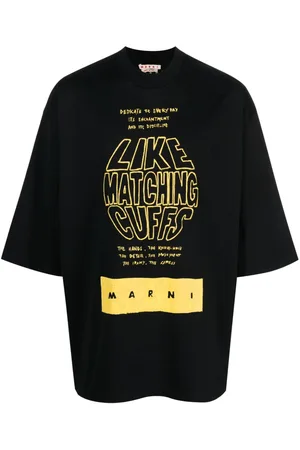 Marni Slogan-print cotton T-shirt