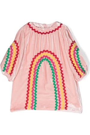 Stella McCartney Rainbow Ribbon velvet dress