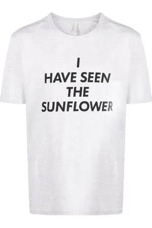 Sunflower Slogan-print organic cotton T-shirt