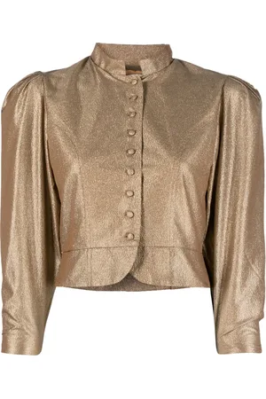 Destree Amoako metallic-finish jacket