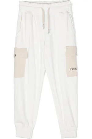 Trussardi Logo-embroidered cotton track pants