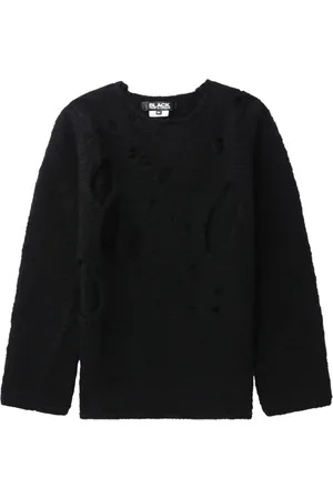 Comme des Garçons Distressed-effect wool jumper