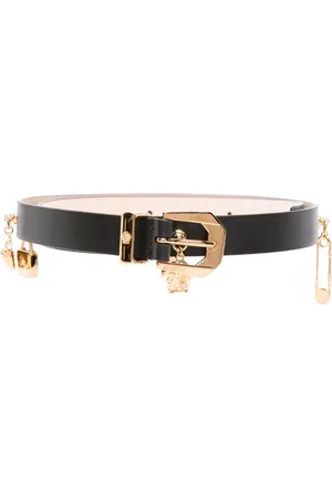 VERSACE Medusa Heritage Charms leather belt