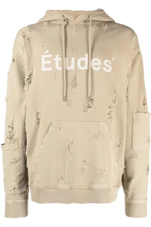 Etudes Ensemble distressed-effect hoodie