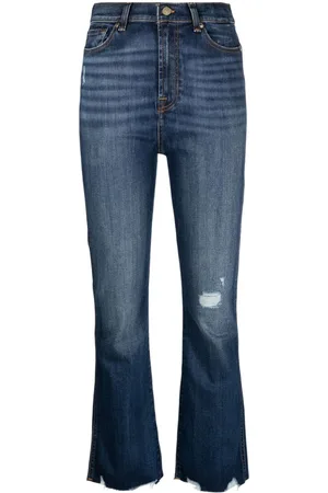 7 for all Mankind Kick flare cropped jeans