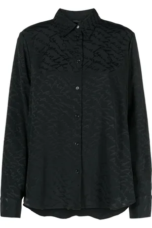 Pinko Patterned-jacquard long-sleeve shirt