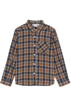 BONPOINT Check-print cotton shirt