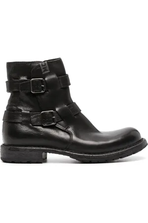 Moma Buckle-fastening calf leather boots