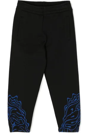 MARCELO BURLON Fluid Wings cotton track pants