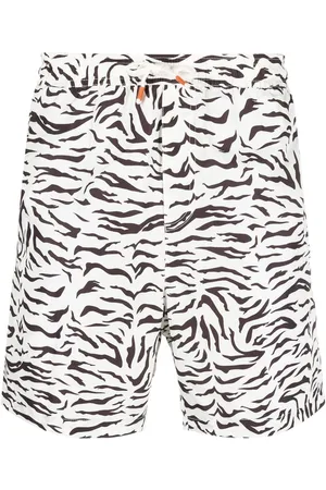 Reina Olga Tiger-print swim shorts