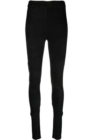 ISABEL BENENATO High-rise leather leggings
