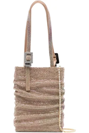 BENEDETTA BRUZZICHES Rhinestone-embellished draped tote