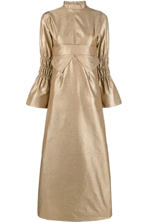 Destree Keith metallic-finish midi dress